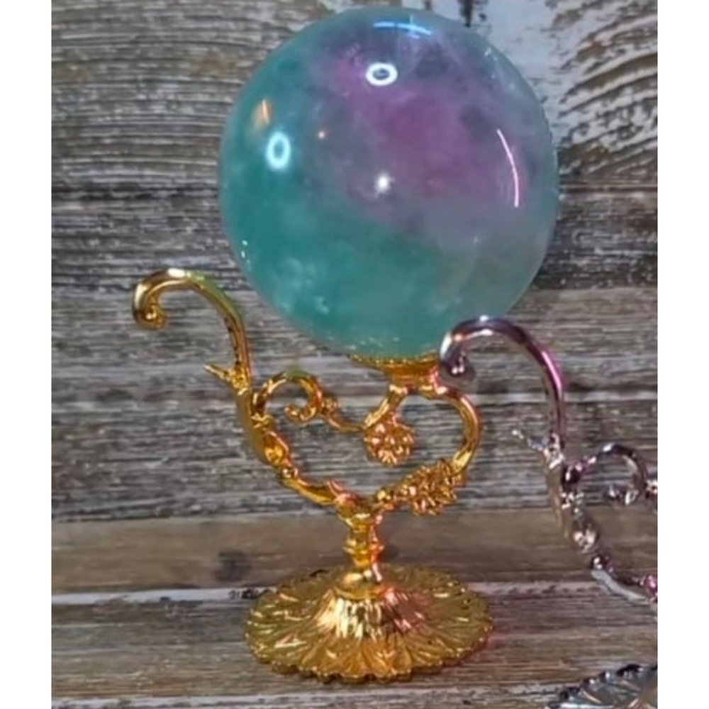 Gold‎ metal Decor Crystal sphere stand